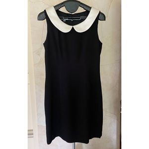 Lynn Lugo LBD with white satin collar - P